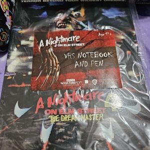 Nightmare on Elm Street notebook and pen